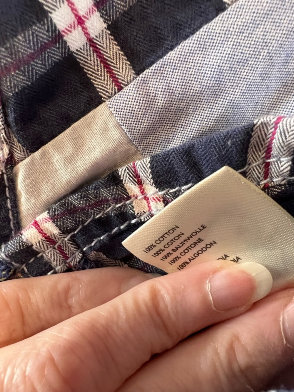 Free People We The Free Argyle Plaid Patchwork Button-Down Shirt - Picture 11 of 14